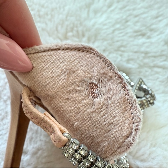 Manolo Blahnik RARE velvet high heels shoes with crystals size 38.5 EU - Picture 8 of 12